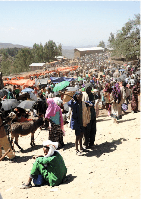 Le fourmillant marché de Lalibela en Ethiopie